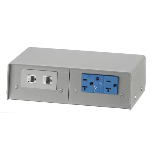 Hubbell Wiring Device - Hubbell FR480GYAFRPT PEDESTAL, 4-G, GY