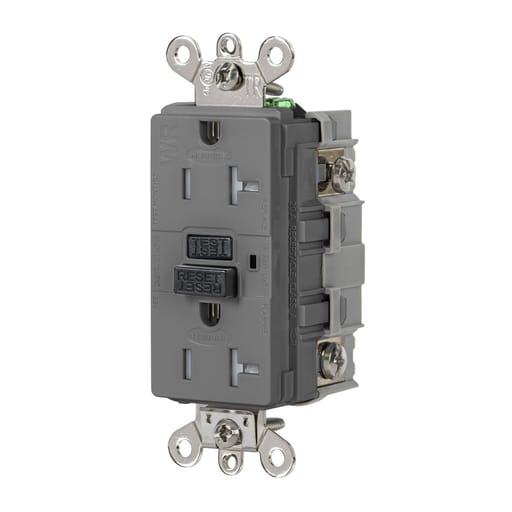 Hubbell Wiring Device - HWDK GFSG5362GRY 20A 125VAC INDUSTR