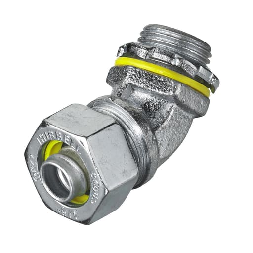 Hubbell Wiring Device - HWDK H0384 45 DEG MALE L/T CONN, 3/