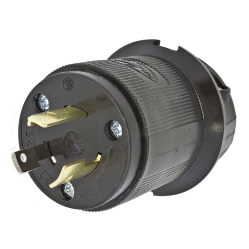 Hubbell Wiring Device - HCI HBL2311EBK LKG.PLUG, 20A/125V,