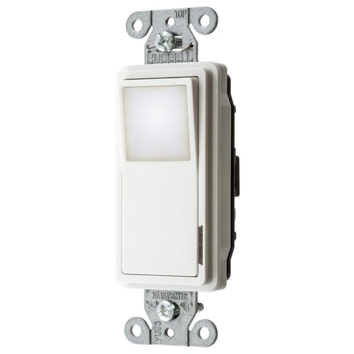 Hubbell Wiring Device - HWDK DS120NLWH SWITCH, DEC, SP, 20A