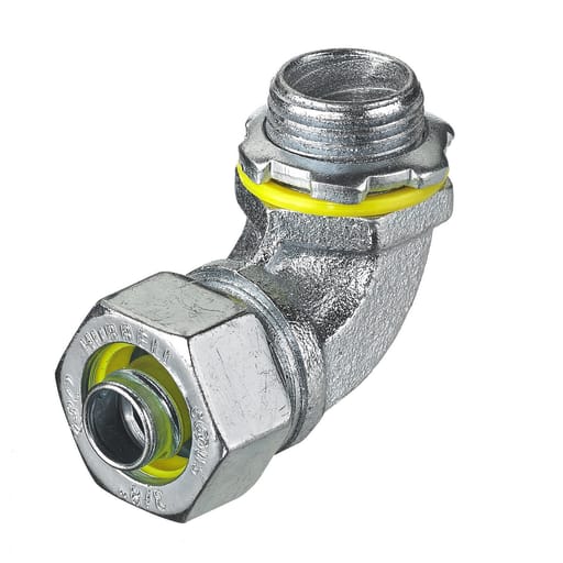 Hubbell Wiring Device - HCI H0389 90 DEG MALE L/T CONN, 3/8