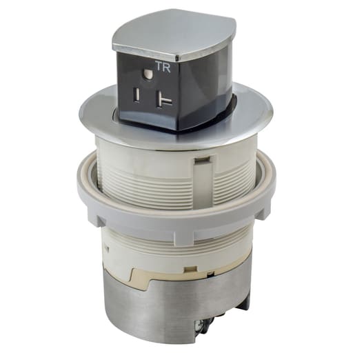 Hubbell Wiring Device - HPW RCT220CH 20A KIT KTCN CNTR RCPT