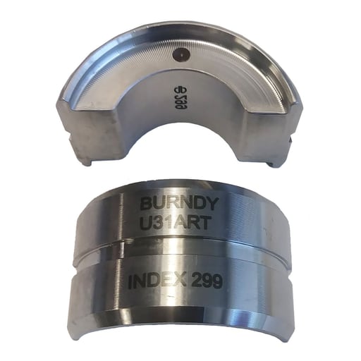 Burndy - Burndy U31ART Stainless Steel U Die, Brown, Index 299
