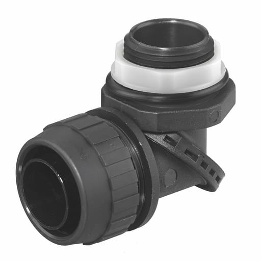 Hubbell Wiring Device - Hubbell PS1009NBK 1 Inch Black Male Non-Metallic Liquidtight Conduit