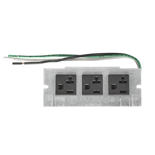 Hubbell Wiring Device - HWDK PWFBMP3R MOUNTING PLATE, 3X20A