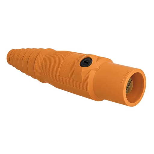 Hubbell Wiring Device - Hubbell HBL400MO Single Pole, 400A Male Plug, ORANGE