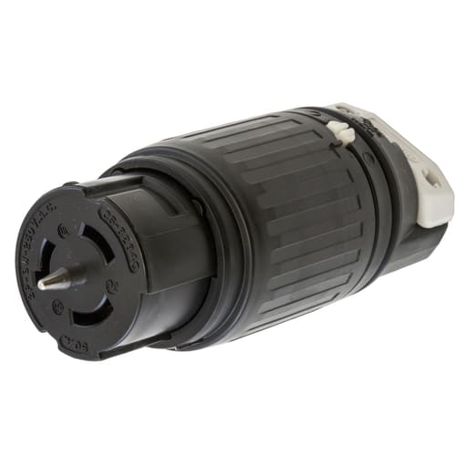 Hubbell Wiring Device - Hubbell CS8264-C 50A 250V Twist-Lock Black Nylon Connector Body