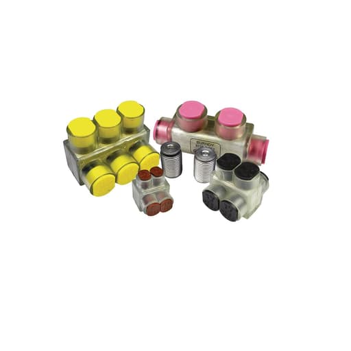 Burndy - Burndy BIBD2504FX UNITAP, double Sided Entry, #14 - 2/0 Class B & C ,#14 - #1 Class G,H,I,K, DLO, Aluminum
