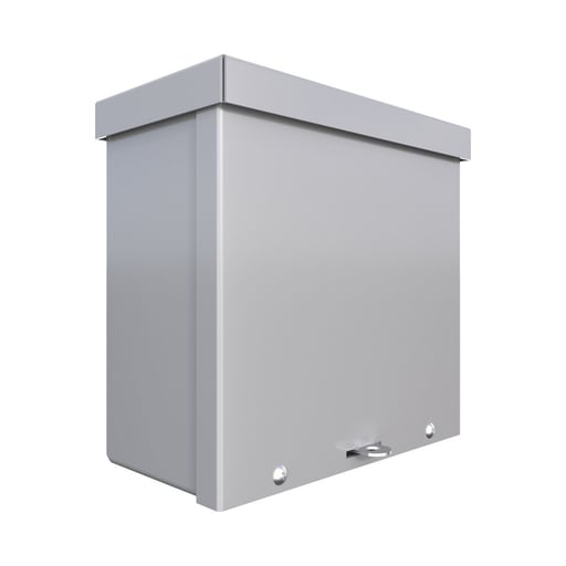 Wiegmann - Wiegmann RSC080804 8 x 8 x 4 Inch Gray Polyester Powder Painted Carbon Steel NEMA 1/3R Wall Mount Enclosure
