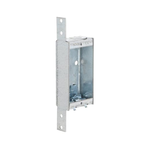 Raco Manufacturing - RACO 404 2 x 3-3/4 x 1 Inch 6.5 In. Pre-Galvanized Steel Bracket Mount Non-Gangable Switch Box
