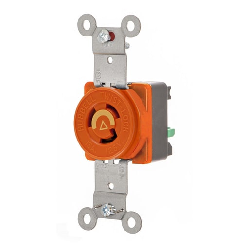 Hubbell Wiring Device - HWDK IG4710ST LKG SGL RCPT, IG, 15A
