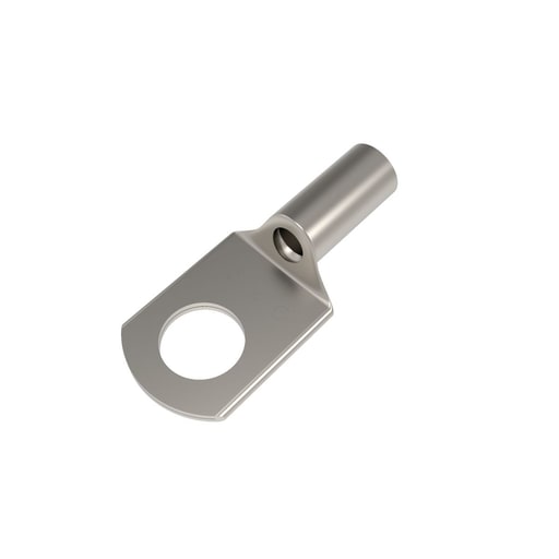 Burndy - Burndy YAV10T2BOX Copper Compression Lug, 1 Hole w/ Inspection Window, 14-10 AWG/12-10 AWG, 5/16" Stud, Short Barrel, Tin Plated
