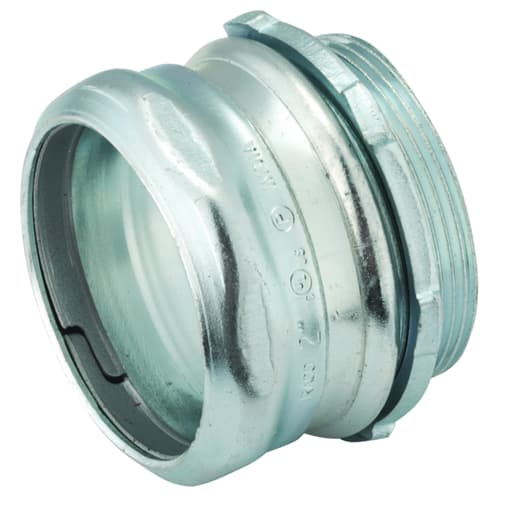 Raco Manufacturing - Raco 2944 3-1/2" EMT Compression Connector, Uninsulated, Steel