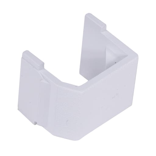 Hubbell Wiring Device - Hubbell SFBW10 Blank White Snap-Fit Modular Connector