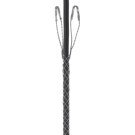Hubbell Wiring Device - Hubbell / Kellems 02201003 Standard Support Grip, Double Eye, Single Weave, Closed Mesh, Tin-Coated Bronze, 0.75" - 0.99"