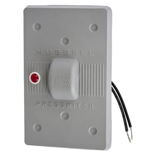 Hubbell Wiring Device - Hubbell HBL1785 Gray Neoprene Weatherproof Plate