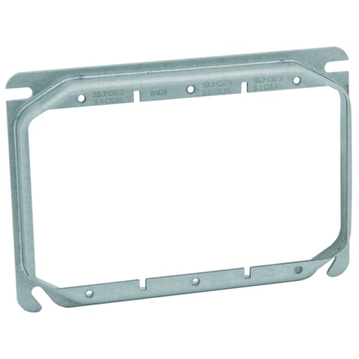Raco Manufacturing - Raco 792 3-Gang Device Cover, for 263 Box, 5/8" Raised