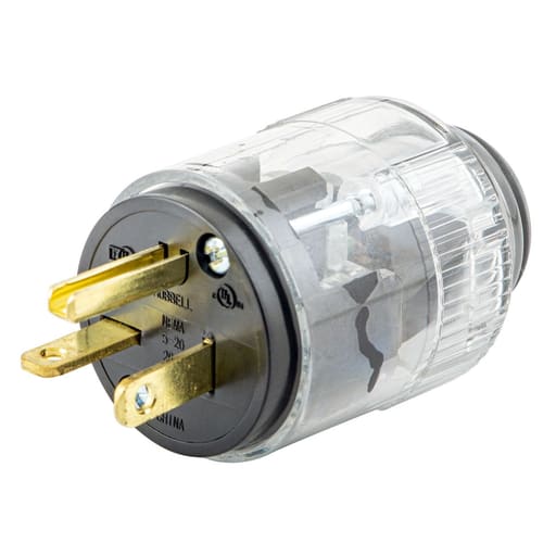 Hubbell Wiring Device - HWDK 520LP PLUG, 20A 125V, 5-20P, I