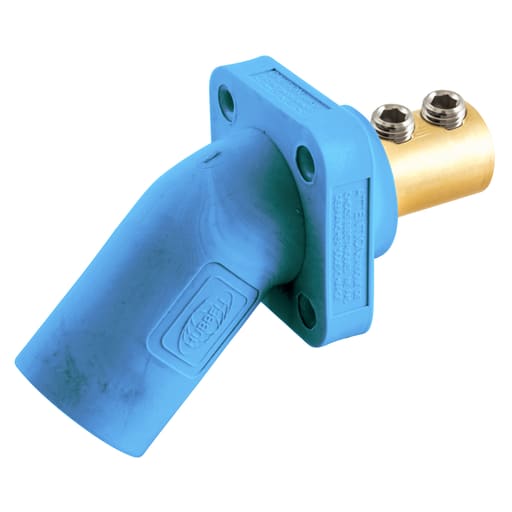 Hubbell Wiring Device - Hubbell HBLMRABL Single Pole, 300/400A ANG INLET, SCRW, BL