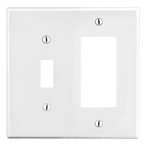 Hubbell Wiring Device - HWDK P126W WALLPLATE, 2-G, 1) TOG 1