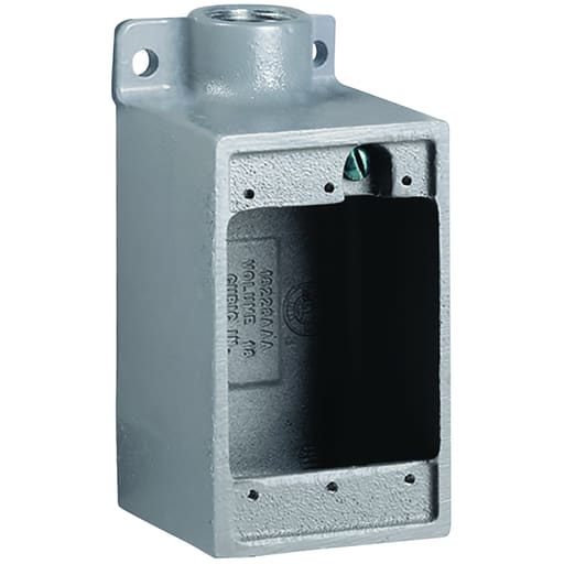 Killark - Killark FD-2M 3/4"Iron, Deep Dead End Device Box