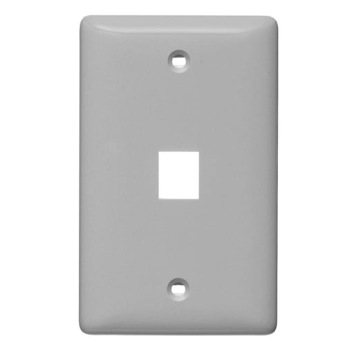 Hubbell Wiring Device - HWDK NSP11GY PLATE, WALL,LABEL-LESS
