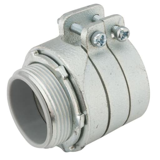 Raco Manufacturing - Raco 3308 2" Flex Straight Squeeze Connector, Insulated, Malleable Iron