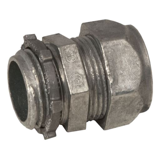 Raco Manufacturing - Raco 2802 1/2" EMT Compression Connector, Uninsulated, Die Cast