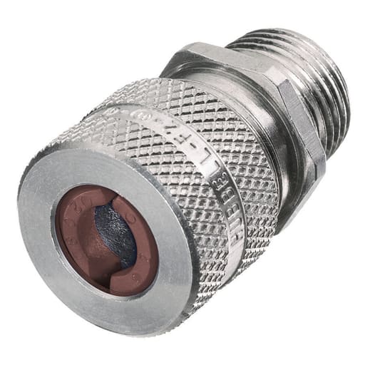 Hubbell Wiring Device - Hubbell / Kellems SHC-1024 1/2" x .50"-.63" Straight Male Cord Connector - Aluminum