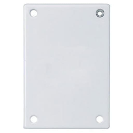 Hubbell Wiring Device - Hubbell SWP13 SEC WALLPLATE, 1-G, BLANK, WH
