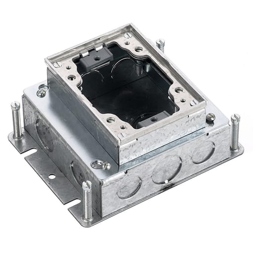Hubbell Wiring Device - Hubbell BA24211-G RECT STEEL FB, SHAL, FULL ADJ, ALU