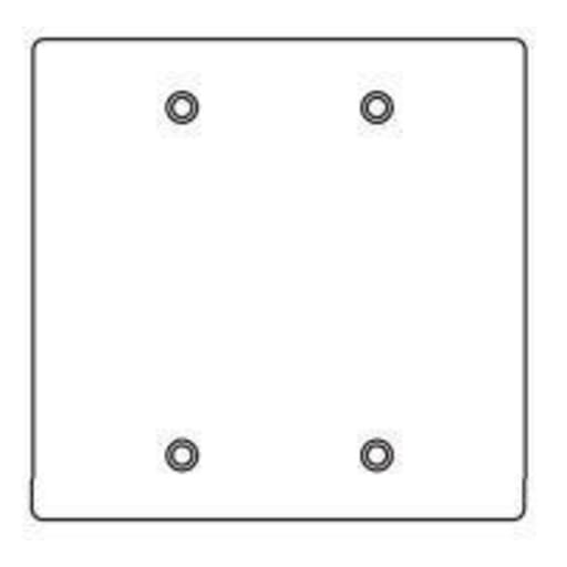 Killark - Killark 2FBC 2-Gang Device Box Cover, Blank, Stamped Metallic, Powder Coated