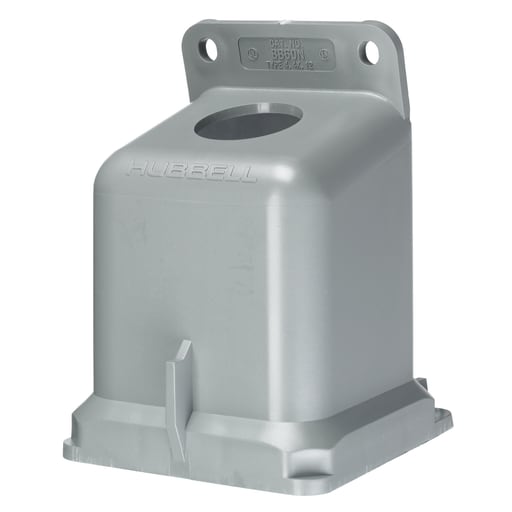 Hubbell Wiring Device - Hubbell BB60N 1-1/4 Inch Non-Metallic 15 Degrees Watertight IEC Pin and Sleeve Back Box