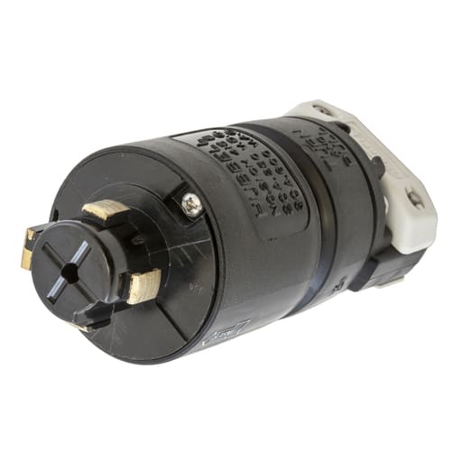 Hubbell Wiring Device - Hubbell HBL21CM415BH/LOCK Plug, 3P4W, 30A 600V, CM VERSION