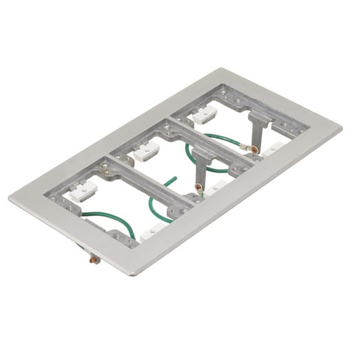 Hubbell Wiring Device - HWDK SA3085WB FLAT FLANGE, 3-G, REC