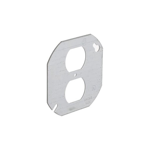 Raco Manufacturing - Raco 731 4" Octagon Cover, Flat, Duplex Receptacle