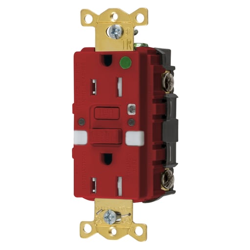 Hubbell Wiring Device - HWDK GFTRST82RNL 15A COMM HG S-TEST