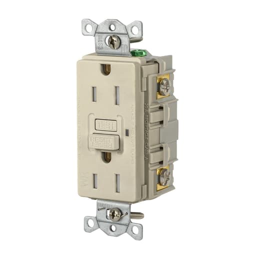 Hubbell Wiring Device - HWDK GFRTW15I 15A 125VAC COMM TRWR