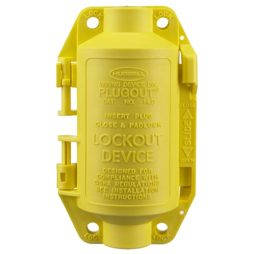 Hubbell Wiring Device - Hubbell HLD Yellow Medium Lockout Device