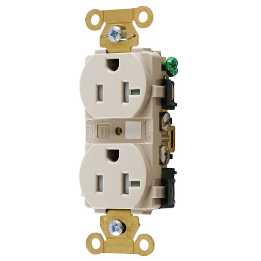 Hubbell Wiring Device - Hubbell HBL5362LATRDUP Receptacle, IND, TR, 20A/125V, 5-20R, LA