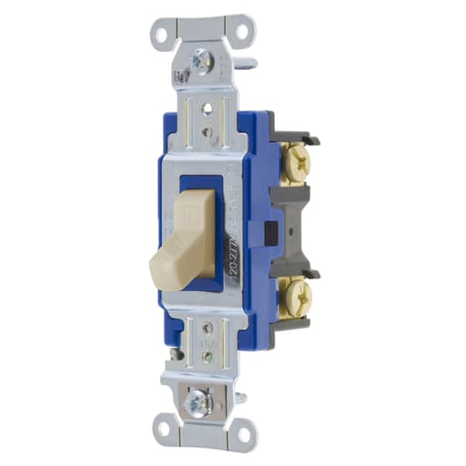 Hubbell Wiring Device - Hubbell 1201AL SWITCH, HUBPRO, 1-POLE, 15A 120/277V, AL