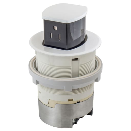 Hubbell Wiring Device - HWDK RCT200W 15A KIT KTCN CNTR RCPT