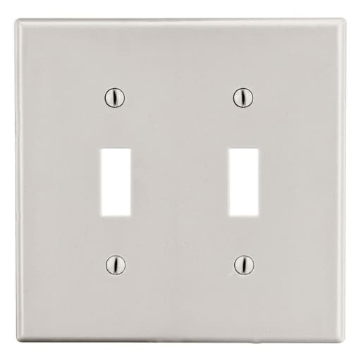 Hubbell Wiring Device - HWDK P2LA WALLPLATE, 2-G, 2) TOG, L