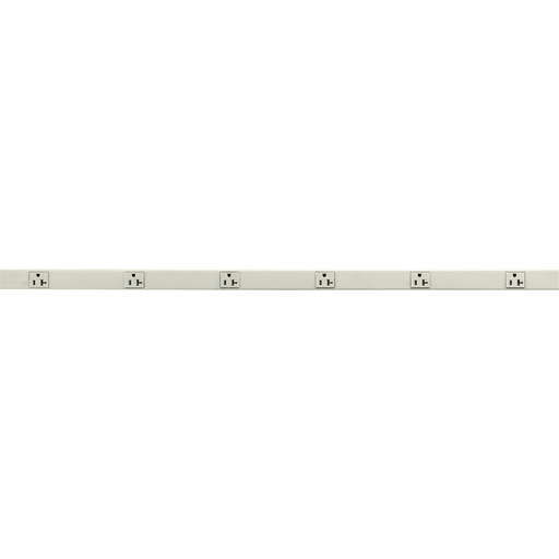 Hubbell Wiring Device - Hubbell HBL24GB306IV PlugTRAK, 20A, 1 CIRC, 6 Receptacle, 3', IVORY