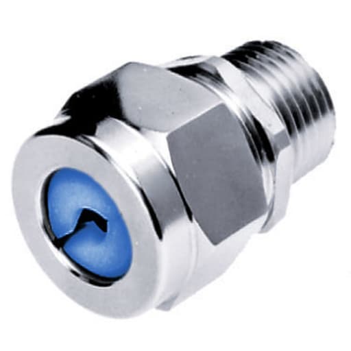 Hubbell Wiring Device - Hubbell / Kellems SHC-1023-ZP 1/2" x .38"-.50" Straight Male Cord Connector - Zinc-Plated Steel