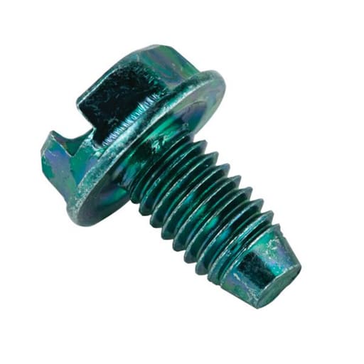 Raco Manufacturing - Raco 973 Slotted Head, Green Dye Finish, 3/8" Ground Screw for 10-32 tapped Hole (100/Clam)