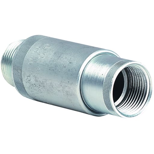 Killark - Killark UNYL1 UNY Series Fittings - Expansion Conduit Unions - Male - Long - Hub Size 1/2 In