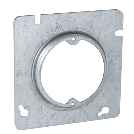 Raco Manufacturing - Raco 829 4-11/16" Square Cover, 1/2" Raised, Open, Ears 2-3/4" O.C