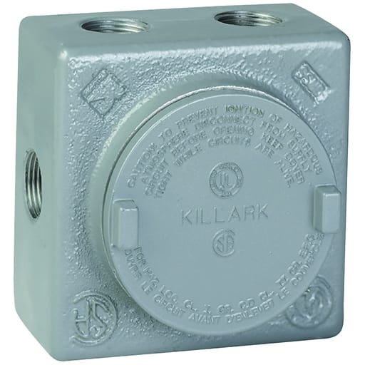 Killark - Killark GRSS-3 1" Aluminum GRSS Outlet Body, 7 Internal Hub Config